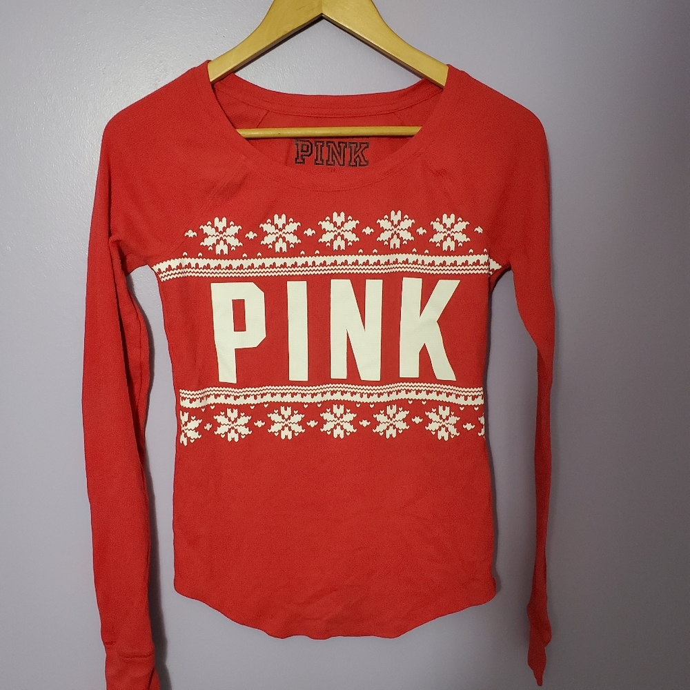 Long-sleeve PINK Pajama Shirt